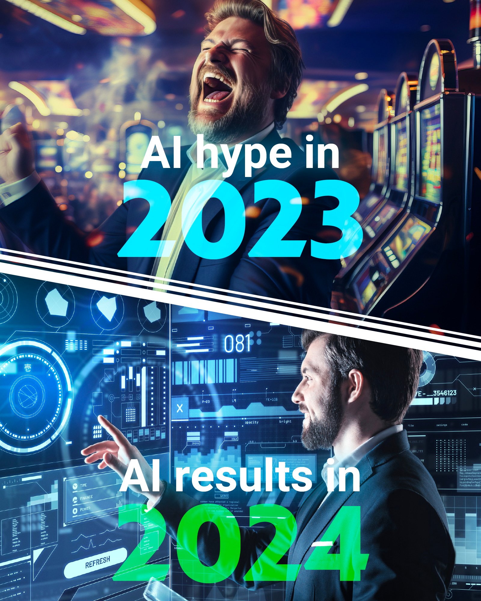 2023 AI Hype vs 2024 Generative AI Productivity Vertical