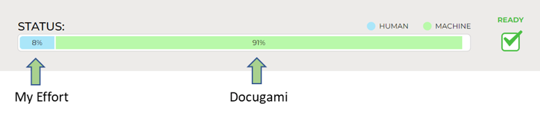 Docugami AI contract status bar