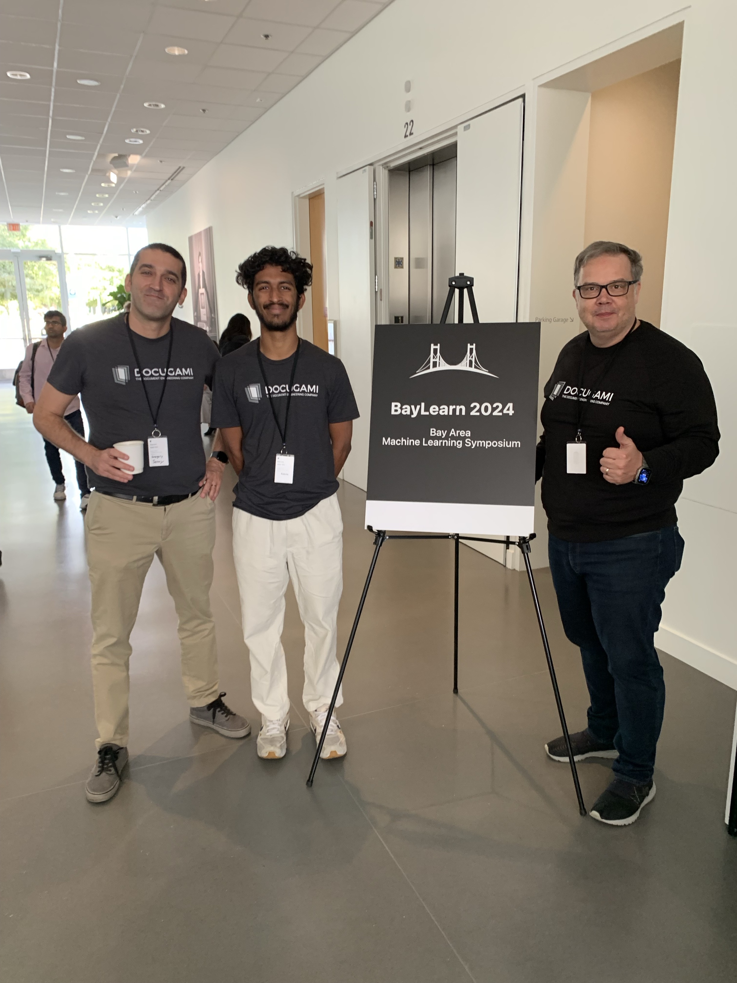 Docugami Science Team at BayLearn 2024 to demonstrate research on the science of agentic reasoning with Small Language Models (SLMs)