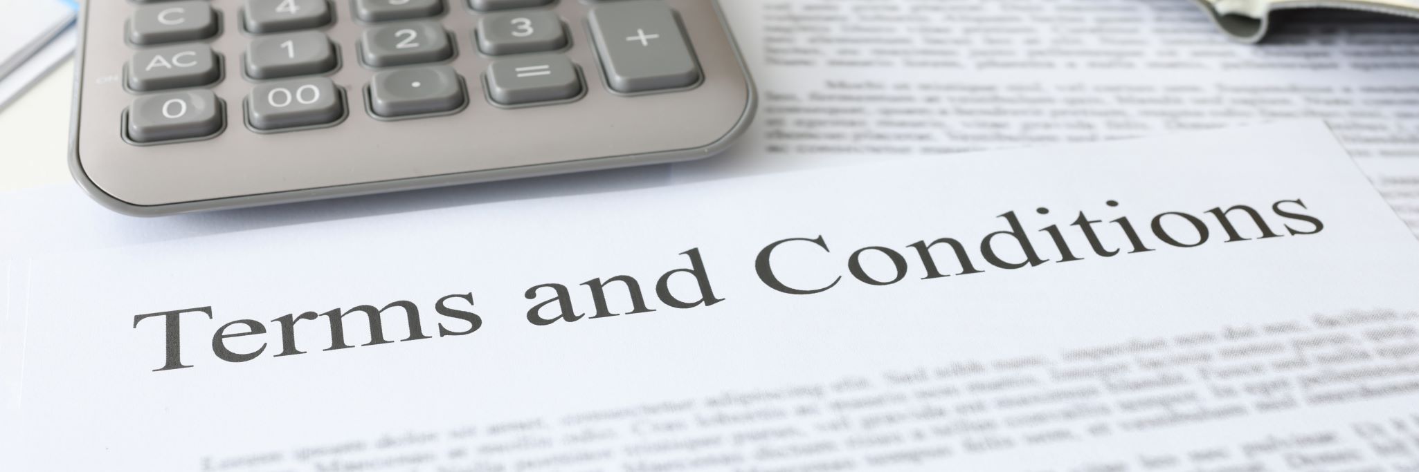 License terms and conditions