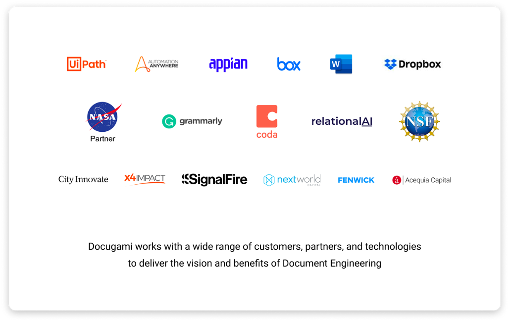 Docugami partnerships